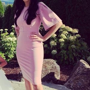 Form fitting midi dress